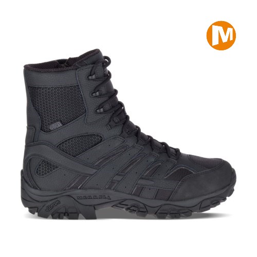 Merrell Moab 2 8" Tactical Waterproof Sicherheitsschuhe Herren Schwarz [DE-EYDXV]